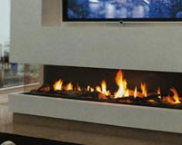 200eh Corner 3sided 200 gas fire
