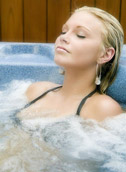 Relaxing In A Hot Tub hot tub