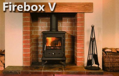 Fireboxv wood-burning stove